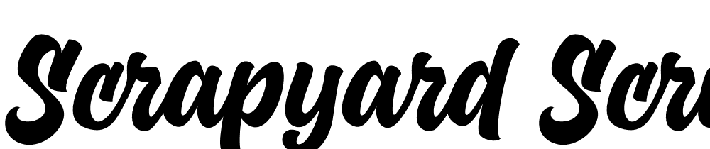 Scrapyard Script PERSONAL USE font family download free