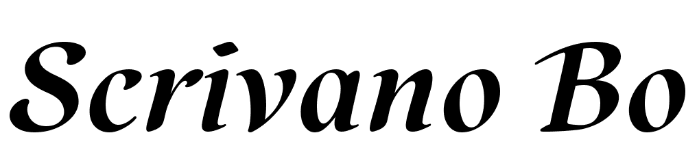 Scrivano-Bold-Italic font family download free