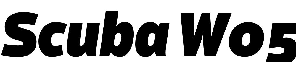 Scuba-W05-Black-Italic font family download free