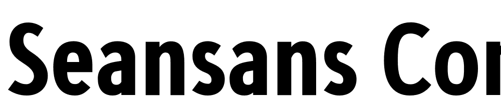 SeanSans-CompressedBlack font family download free