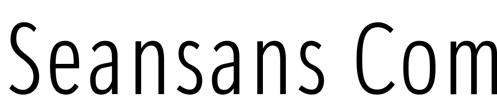 SeanSans-CompressedLight font family download free