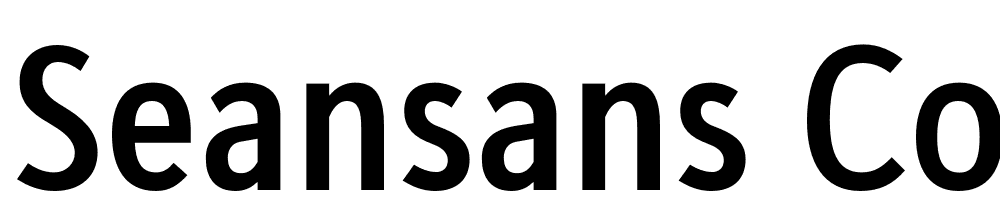 SeanSans-CondensedBold font family download free