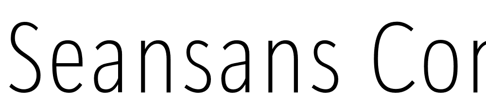 SeanSans-CondensedExtralight font family download free