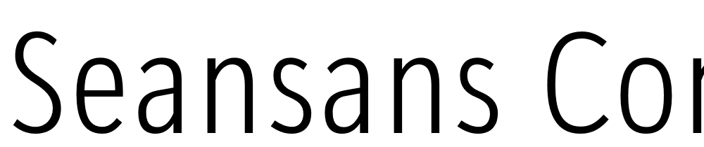 SeanSans-CondensedLight font family download free