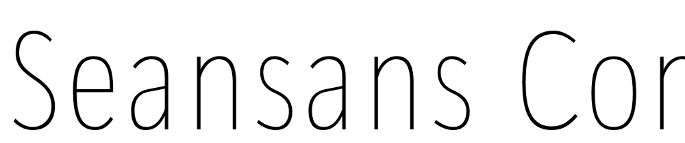 SeanSans-CondensedThin font family download free