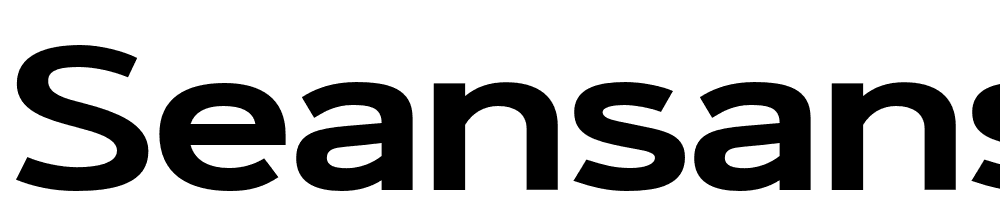 SeanSans-WideBlack font family download free