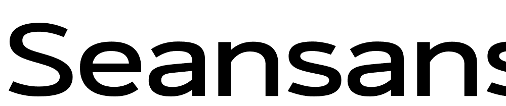 SeanSans-WideBold font family download free