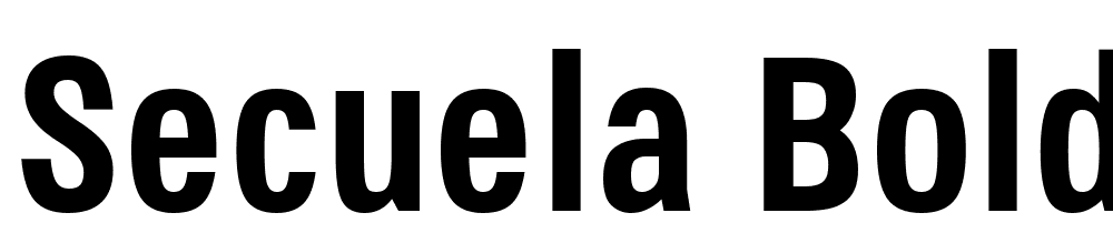 Secuela-Bold font family download free