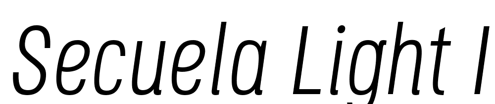 Secuela-Light-Italic font family download free