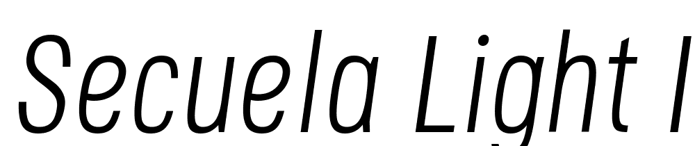 Secuela-Light-Italic font family download free