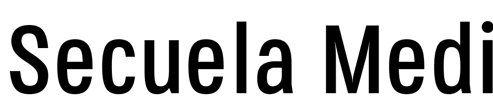 Secuela-Medium font family download free