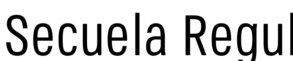 Secuela-Regular font family download free