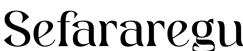 SefaraRegular font family download free