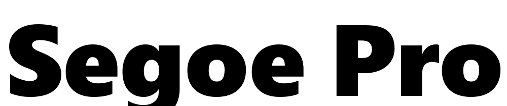 Segoe-Pro-Black font family download free