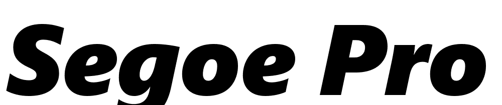 Segoe-Pro-Black-Italic font family download free