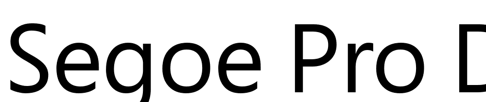 Segoe-Pro-Display font family download free