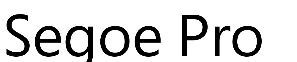 Segoe-Pro font family download free