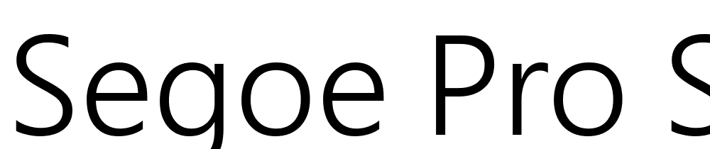 Segoe-Pro-SemiLight font family download free