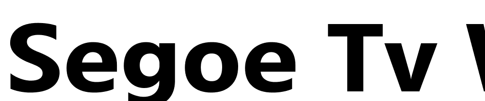 Segoe-TV-W01-Bold font family download free