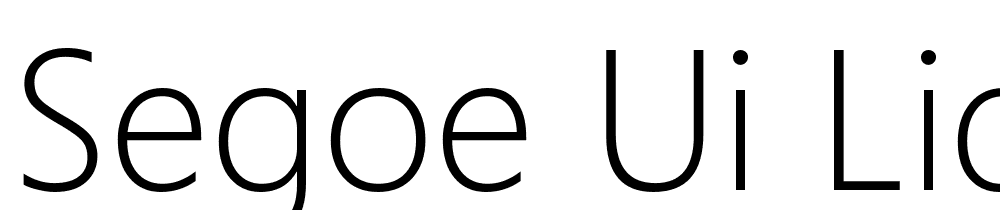 Segoe-UI-Light font family download free