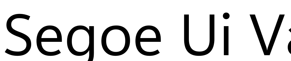 Segoe UI Variable font family download free