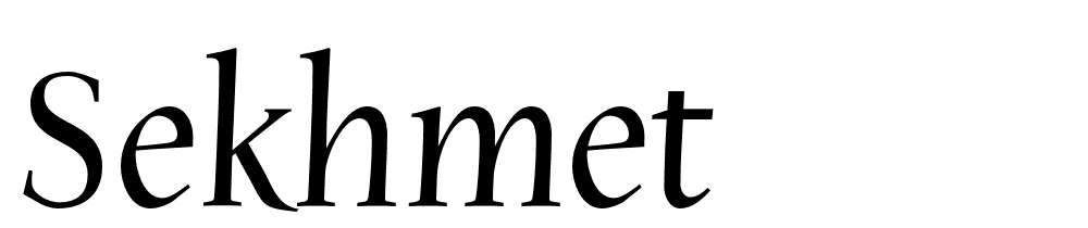 Sekhmet font family download free