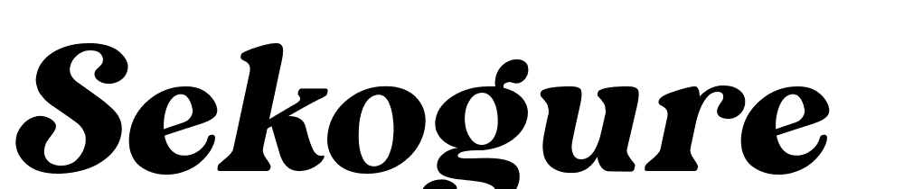 Sekogure font family download free