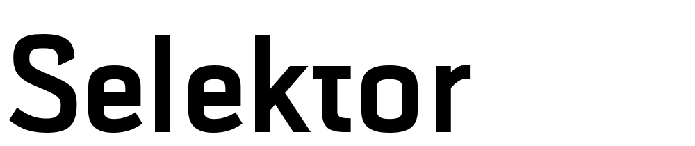 Selektor font family download free