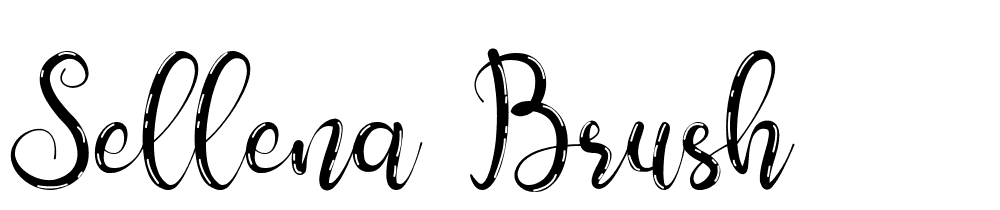 Sellena-Brush font family download free