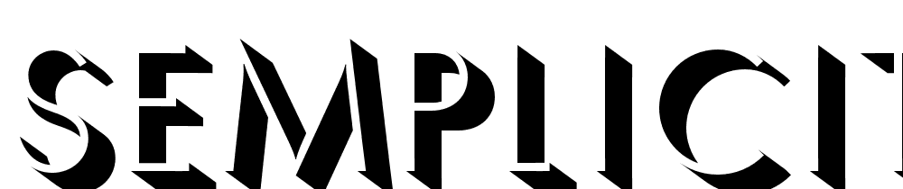 Semplicita-Ombra font family download free