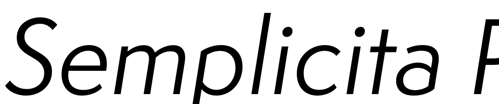 Semplicita-Pro-Italic font family download free