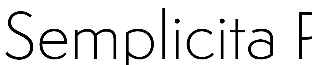 Semplicita-Pro-Light font family download free