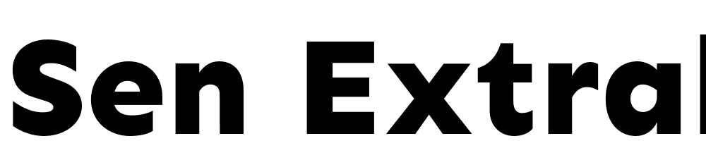 Sen-ExtraBold font family download free