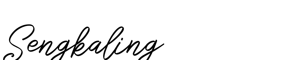 Sengkaling font family download free