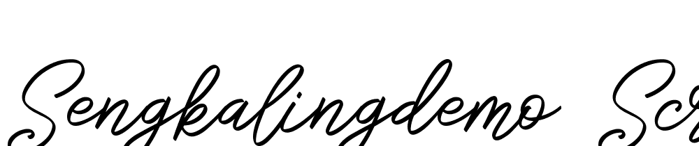 SengkalingDemo-Script font family download free