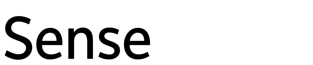 Sense font family download free