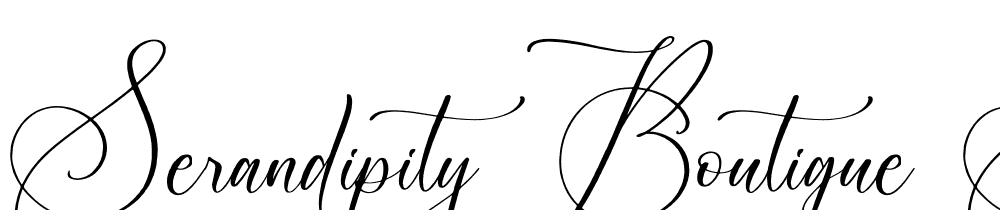 serandipity-boutique-script font family download free