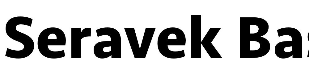 Seravek-Basic-Bold font family download free