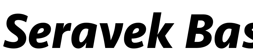 Seravek-Basic-Bold-Italic font family download free