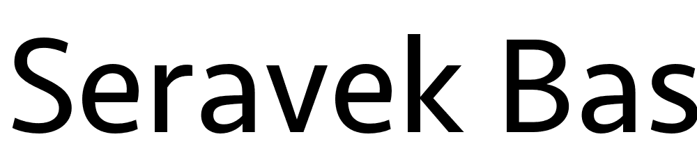 Seravek-Basic font family download free