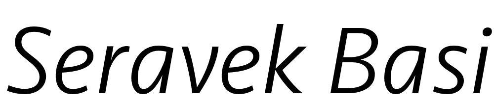 Seravek-Basic-Light-Italic font family download free