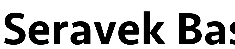 Seravek-Basic-Medium font family download free