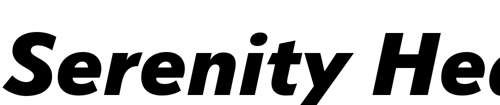 Serenity-Heavy-Italic font family download free