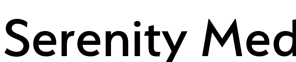 Serenity-Medium font family download free