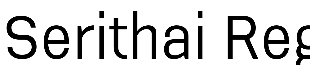 Serithai-Regular font family download free