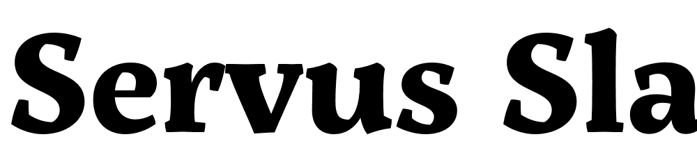 Servus-Slab-Bold font family download free