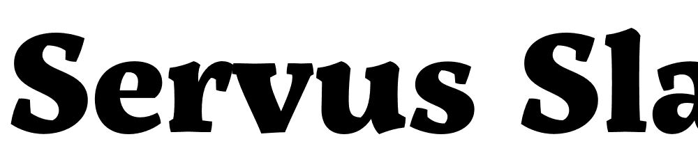 Servus-Slab-ExtraBold font family download free