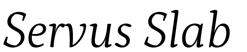 Servus Slab font family download free
