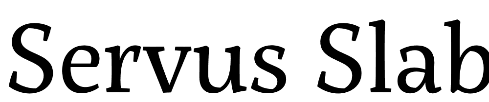 Servus-Slab font family download free