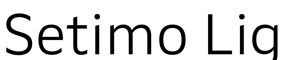 Setimo-Light font family download free